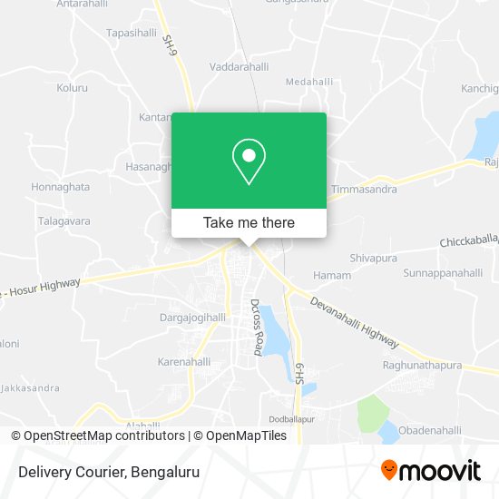 Delivery Courier map