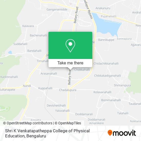 Shri K Venkatapatheppa College of Physical Education map