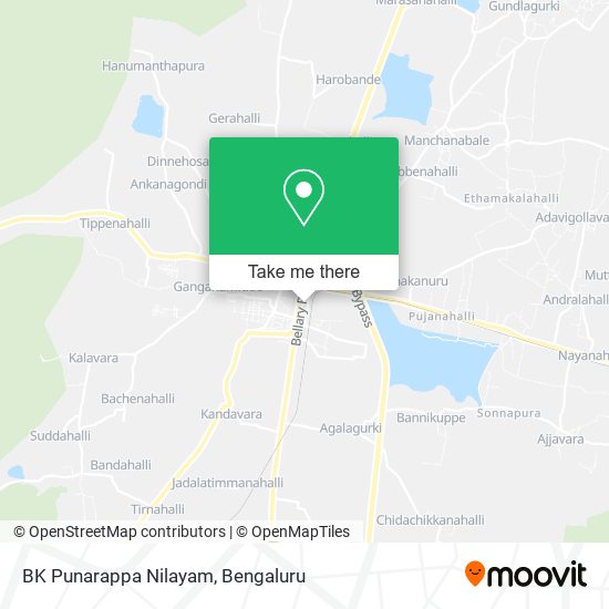 BK Punarappa Nilayam map