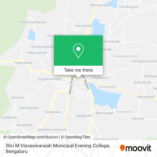 Shri M Visveswaraiah Municipal Evening College map