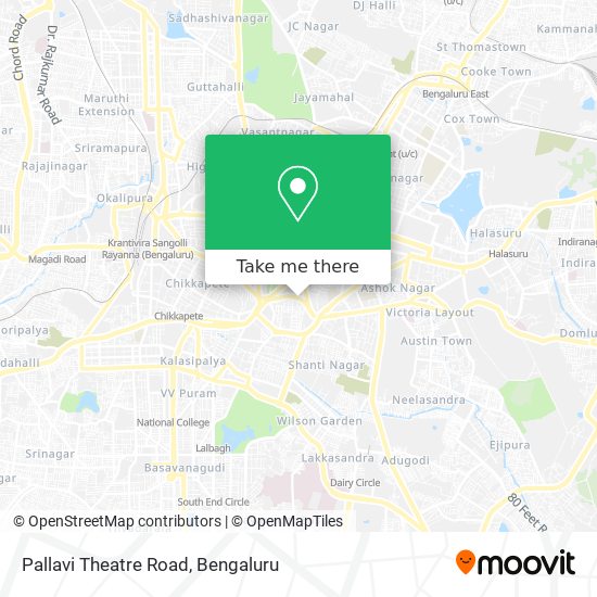 Pallavi Theatre Road map