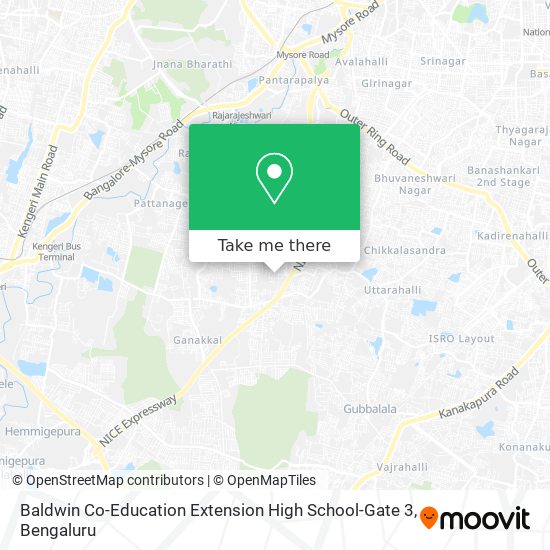 Baldwin Co-Education Extension High School-Gate 3 map