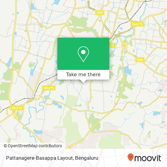 Pattanagere-Basappa Layout map