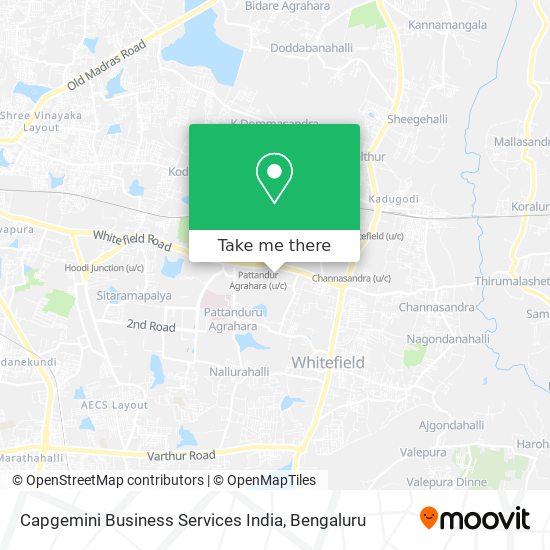 Capgemini Business Services India map