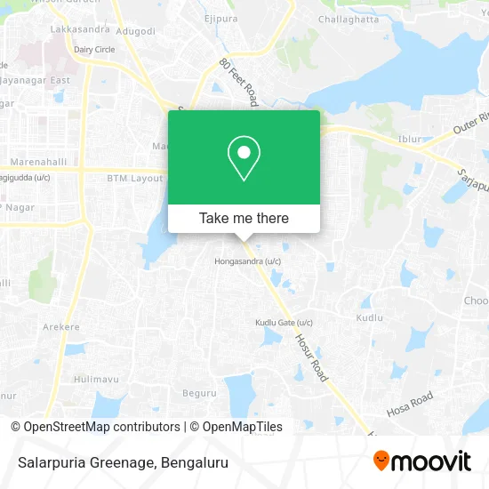 Salarpuria Greenage map