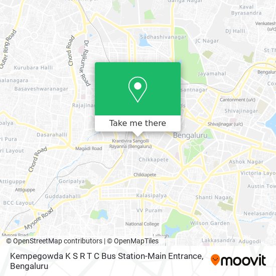 Kempegowda K S R T C Bus Station-Main Entrance map