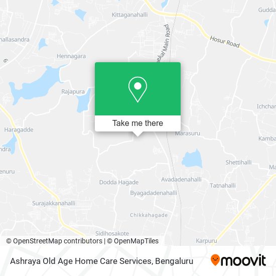 Ashraya Old Age Home Care Services map