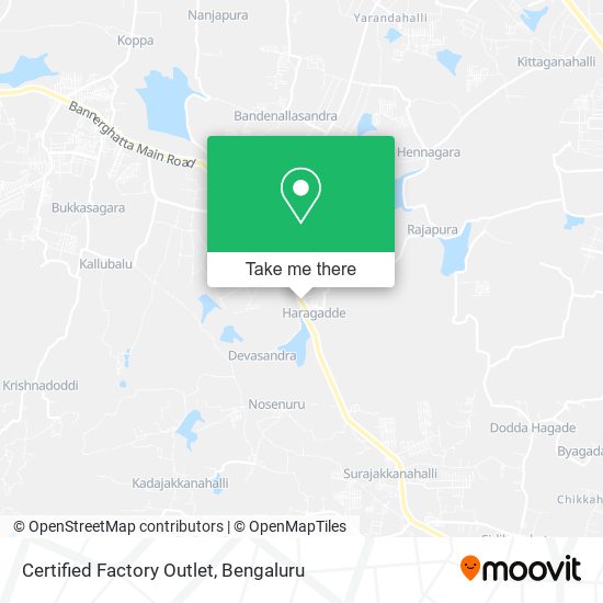 Certified Factory Outlet map