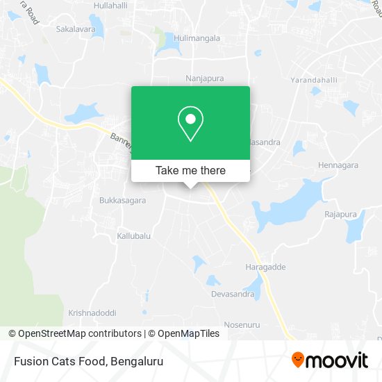 Fusion Cats Food map