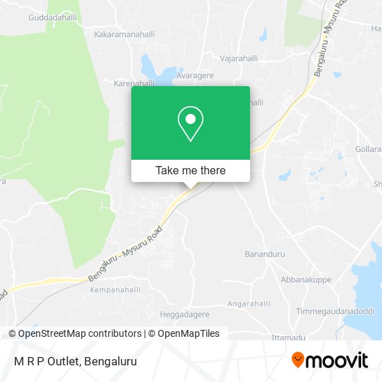 M R P Outlet map