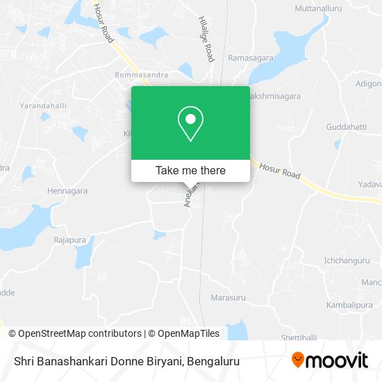 Shri Banashankari Donne Biryani map