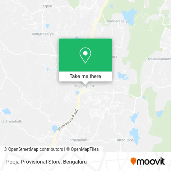 Pooja Provisional Store map