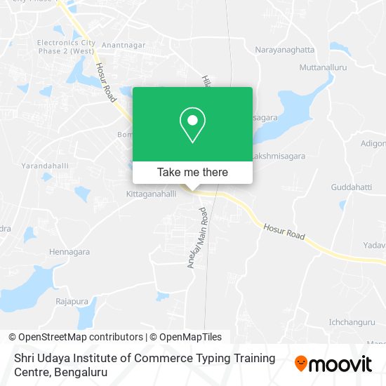 Shri Udaya Institute of Commerce Typing Training Centre map