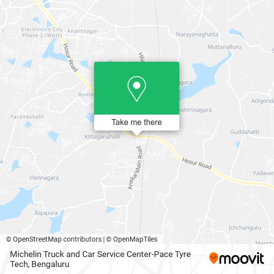 Michelin Truck and Car Service Center-Pace Tyre Tech map