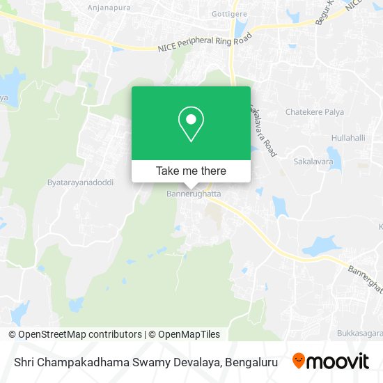 Shri Champakadhama Swamy Devalaya map