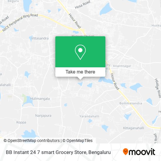 BB Instant 24 7 smart Grocery Store map