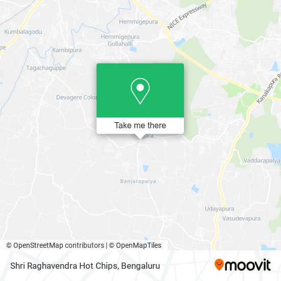 Shri Raghavendra Hot Chips map