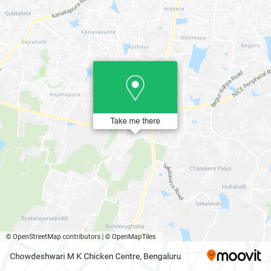 Chowdeshwari M K Chicken Centre map