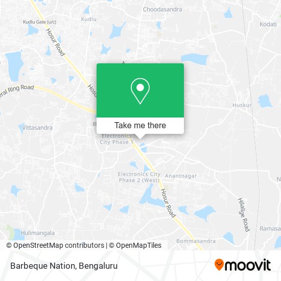 Barbeque Nation map