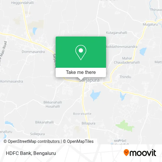 HDFC Bank map