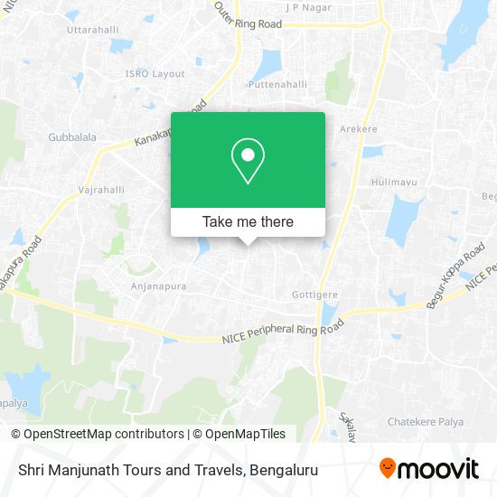 Shri Manjunath Tours and Travels map