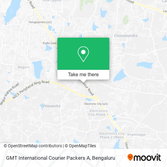 GMT International Courier Packers A map