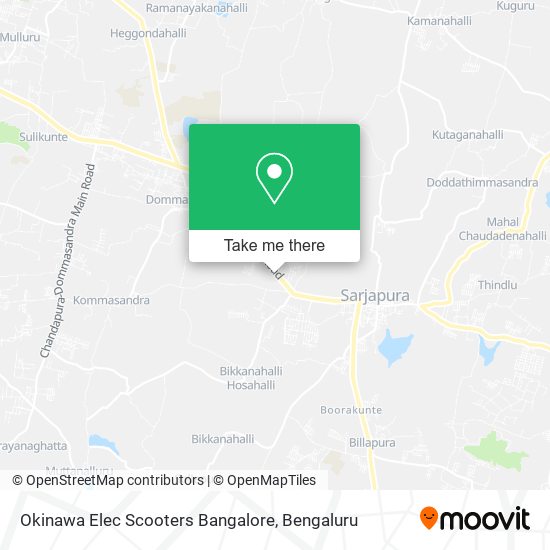 Okinawa Elec Scooters Bangalore map
