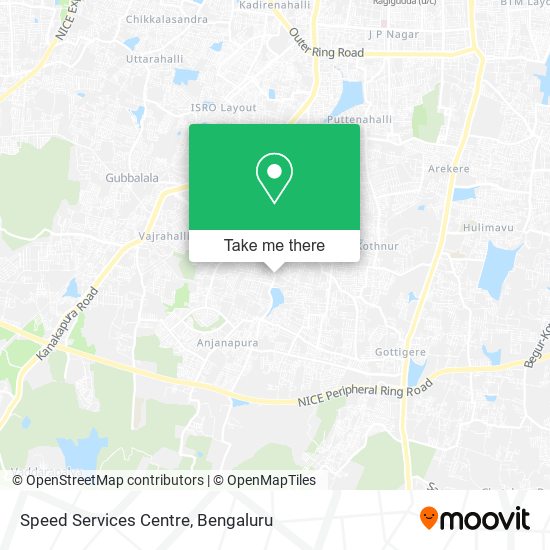 Speed Services Centre map