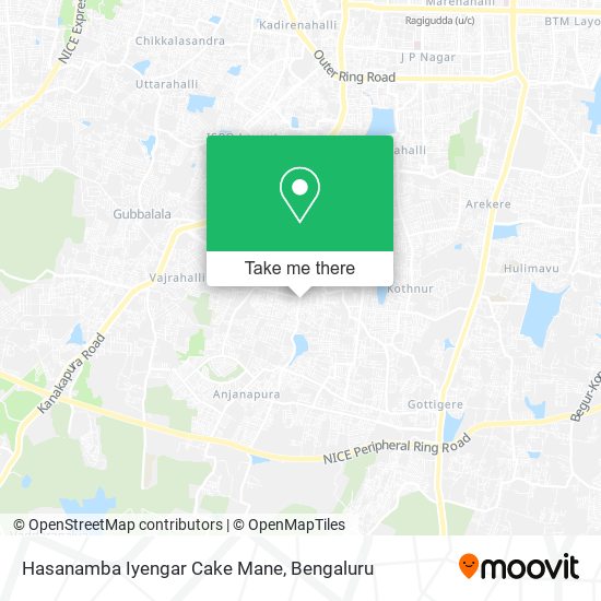 Hasanamba Iyengar Cake Mane map