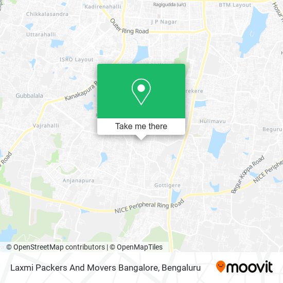 Laxmi Packers And Movers Bangalore map