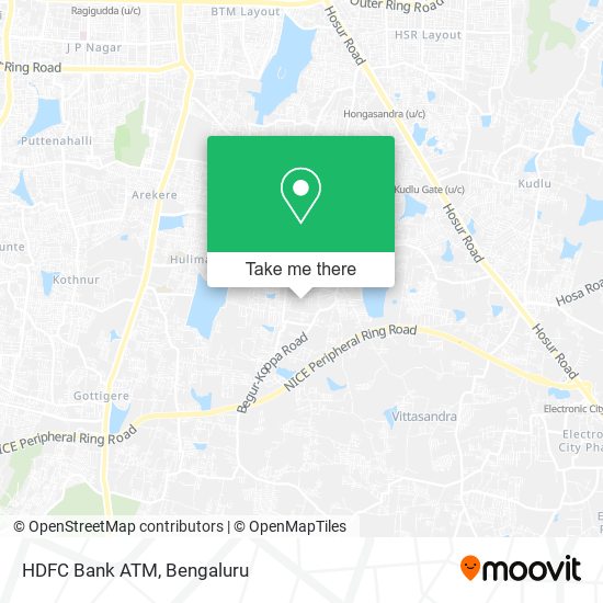 HDFC Bank ATM map