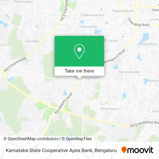 The Karnataka State Co Operative Apex Bank map
