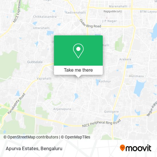 Apurva Estates map