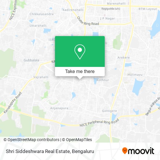 Shri Siddeshwara Real Estate map