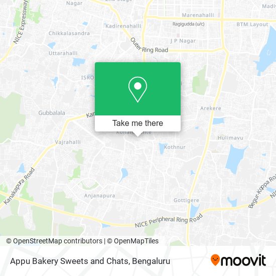 Appu Bakery Sweets and Chats map