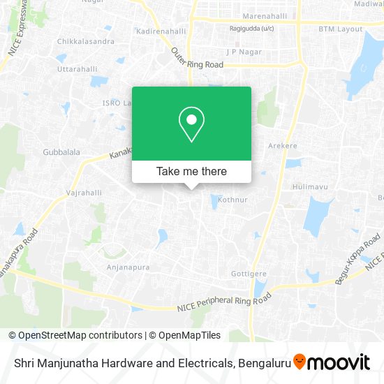 Shri Manjunatha Hardware and Electricals map