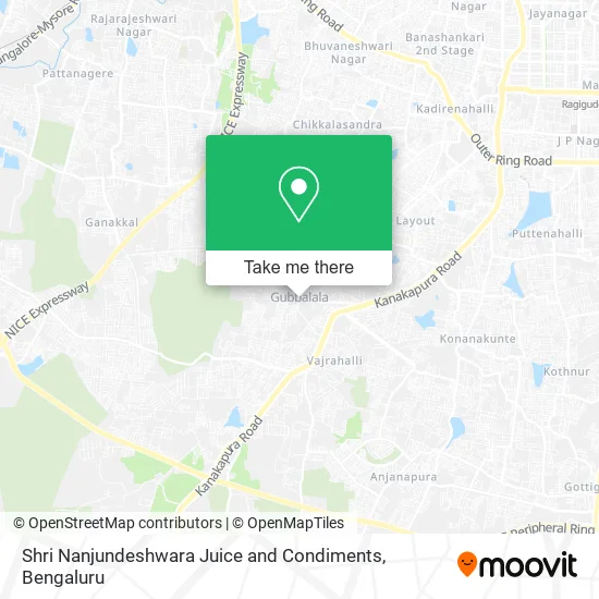 Shri Nanjundeshwara Juice and Condiments map