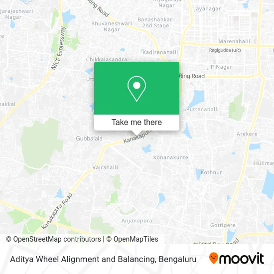 Aditya Wheel Alignment and Balancing map