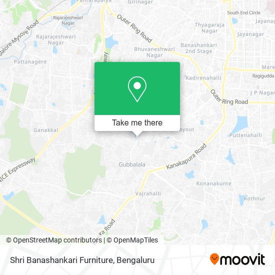 Shri Banashankari Furniture map