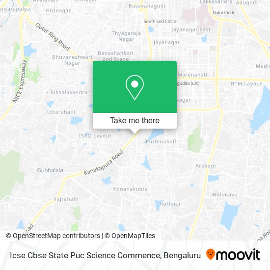 Icse Cbse State Puc Science Commence map