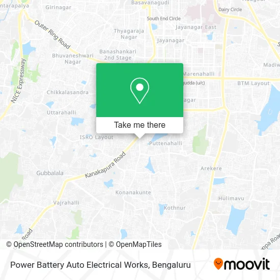 Power Battery Auto Electrical Works map