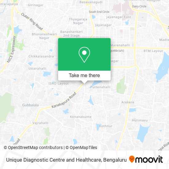 Unique Diagnostic Centre and Healthcare map