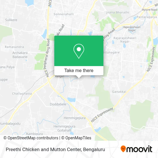 Preethi Chicken and Mutton Center map