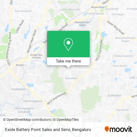 Exide Battery Point Sales and Servi map