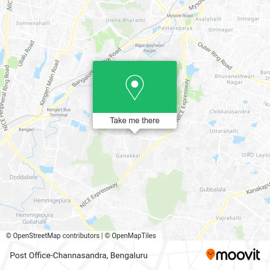 Post Office-Channasandra map