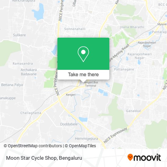 Moon Star Cycle Shop map