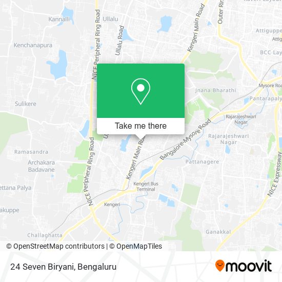 24 Seven Biryani map