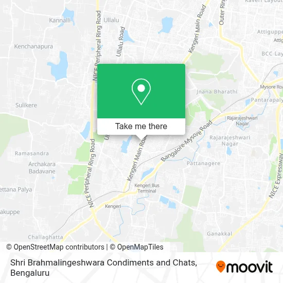 Shri Brahmalingeshwara Condiments and Chats map