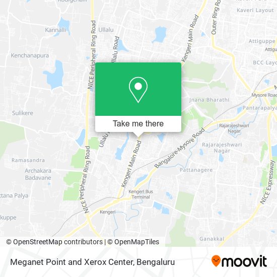 Meganet Point and Xerox Center map