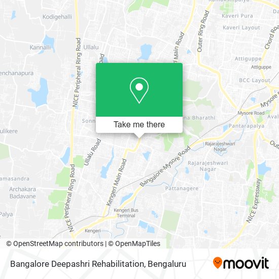 Bangalore Deepashri Rehabilitation map